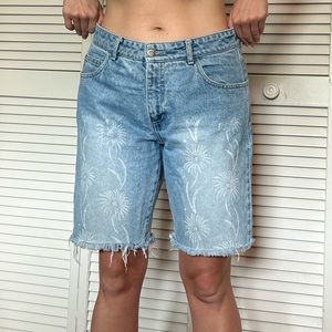 Vintage Paris blues jean shorts